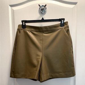 Faux Leather Shorts
